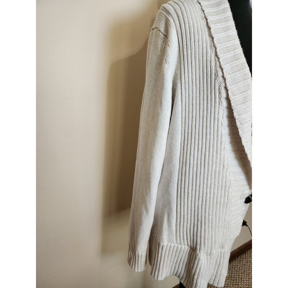 Banana Republic Women's Large Beige V-Neck Pullover Long Sleeve Sweater - Picture 6 of 9